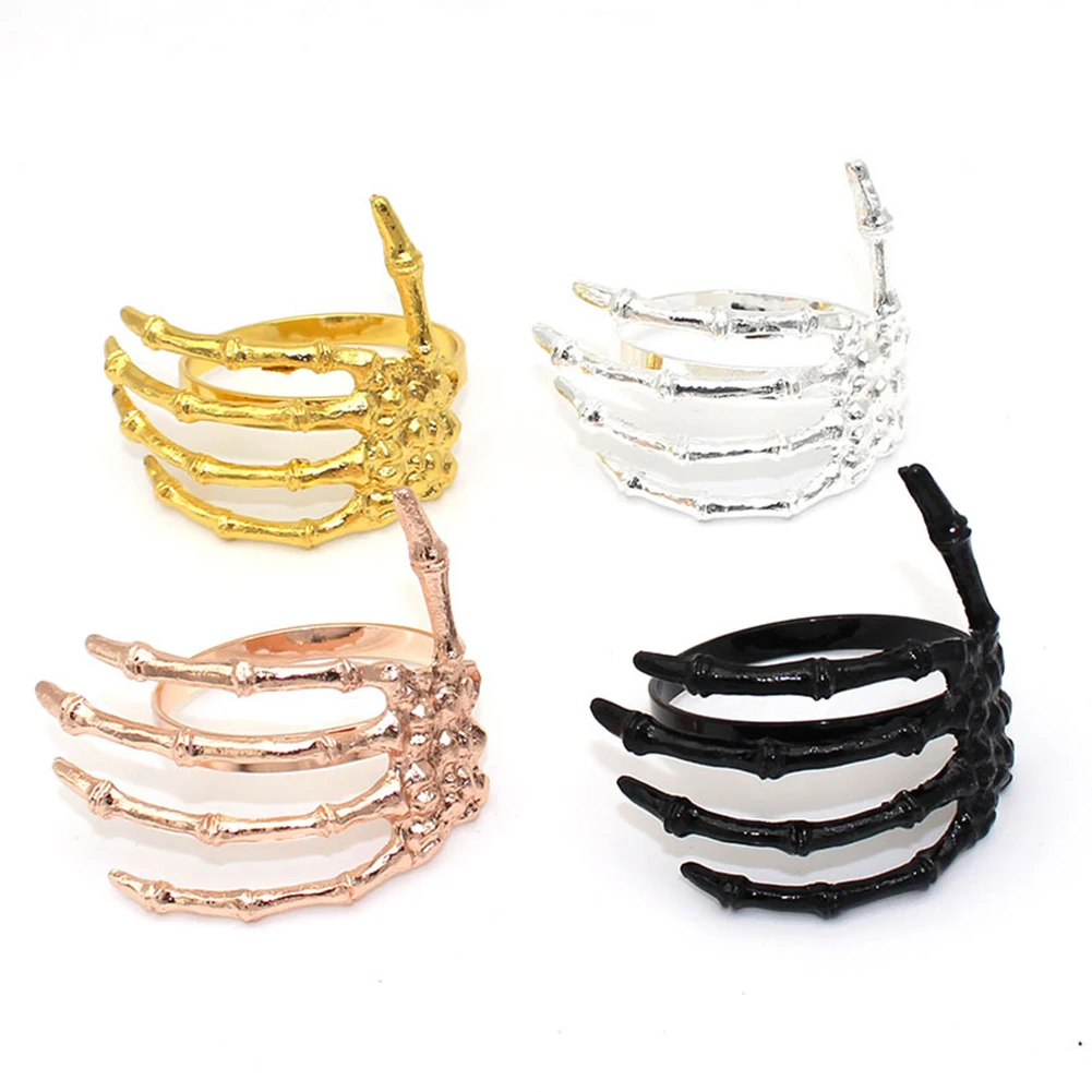 4pcs Halloween Napkin Rings Skeleton Hand Napkin Buckles Holders Halloween Christmas Party Dinner Table Decoration
4pcs Halloween Napkin Rings Skeleton Hand Napkin Buckles Holders Halloween Christmas Party Dinner Table Decoration