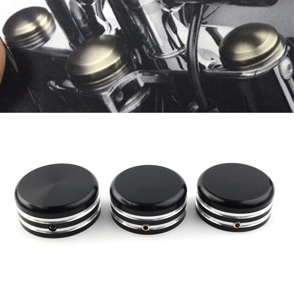 Black Motorcycle CNC Upper Fork Stem Nut Cap Cover for Harley Sportster 883 Iron Low XL883L FLSTC FXDS FXDL FXD FLS 1995-2005
Black Motorcycle CNC Upper Fork Stem Nut Cap Cover for Harley Sportster 883 Iron Low XL883L FLSTC FXDS FXDL FXD FLS 1995-2005