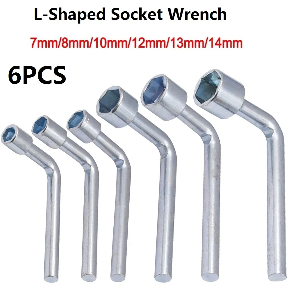 6pcs 7~14mm L-Type Handle Socket Wrench Hexagon Spanner Set Nut Wrench Plumber Key Tools Kit For Auto Bike Motorycle Repair
6pcs 7~14mm L-Type Handle Socket Wrench Hexagon Spanner Set Nut Wrench Plumber Key Tools Kit For Auto Bike Motorycle Repair