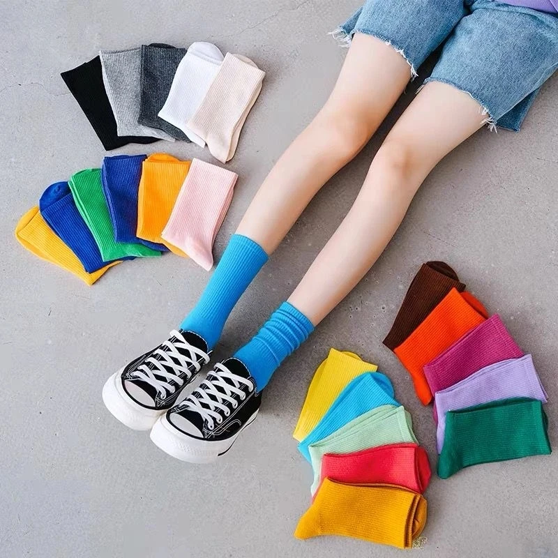 New Spring Summer Socks Women Middle Tube Solid Color Long Loose Socks Candy Color Breathable Skateboard Cotton Socks
New Spring Summer Socks Women Middle Tube Solid Color Long Loose Socks Candy Color Breathable Skateboard Cotton Socks