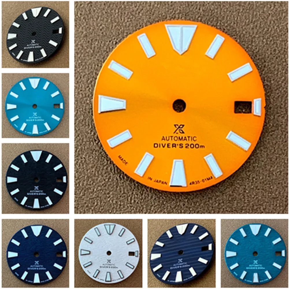 28.5mm Green Luminous Refitted Watch Machinery Dial Suitable for NH36 Movement Nh35 Enamel Dial S Logo Dial White Diy Nh35 Dial
28.5mm Green Luminous Refitted Watch Machinery Dial Suitable for NH36 Movement Nh35 Enamel Dial S Logo Dial White Diy Nh35 Dial