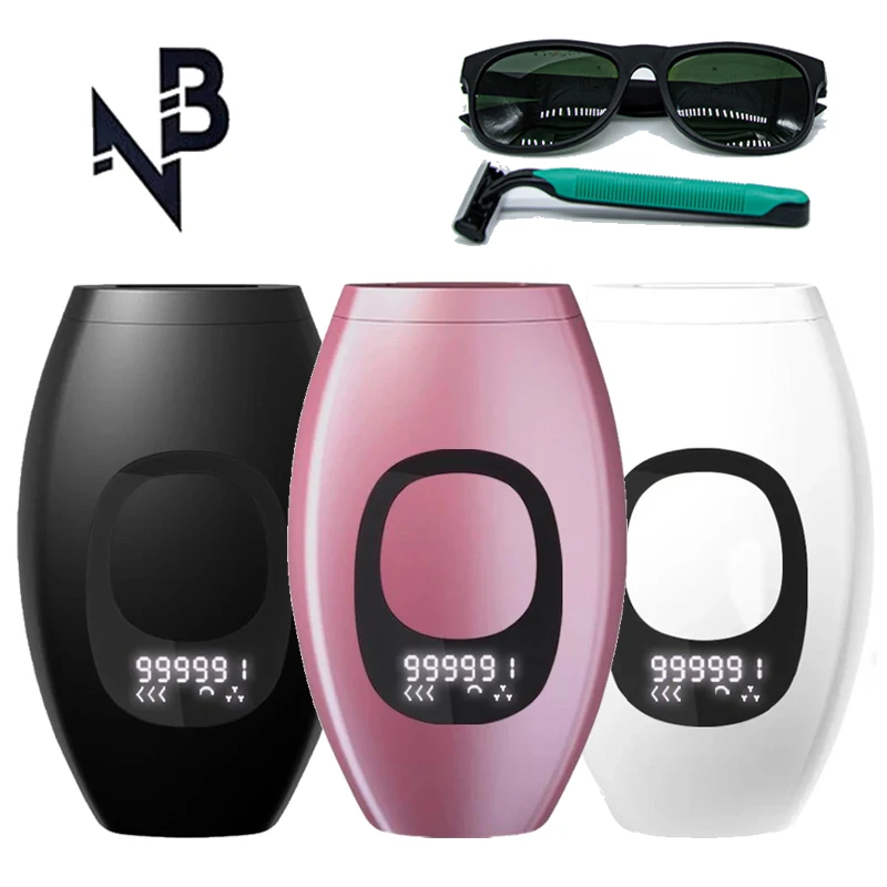 NB 999,999 Flashes Bikinis IPL Pulses Epilator Painless Laser Hair Removal Facial Professional Depilator Devices LCD Display
NB 999,999 Flashes Bikinis IPL Pulses Epilator Painless Laser Hair Removal Facial Professional Depilator Devices LCD Display