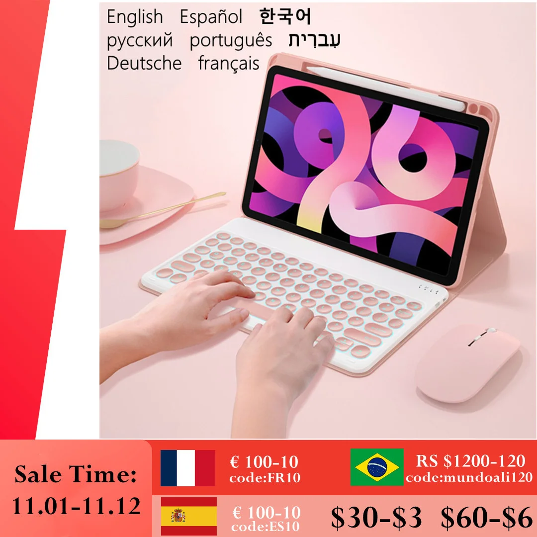 For Huawei Matepad 10 4 2022 2020 Case Keyboard Spanish Russian Pencil Holder Cover For Honor Pad V6 Matepad 10 4 Teclado Cover
For Huawei Matepad 10 4 2022 2020 Case Keyboard Spanish Russian Pencil Holder Cover For Honor Pad V6 Matepad 10 4 Teclado Cover