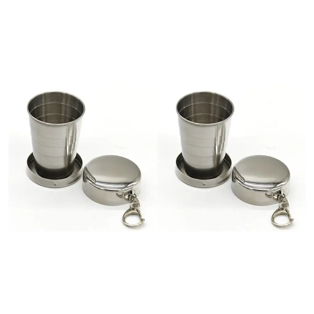1/2pcs 75ml Stainless Steel Folding Retractable Cup Teacups Lid Travel Gear Water Drink Teaware Outdoor Camping Emergency
1/2pcs 75ml Stainless Steel Folding Retractable Cup Teacups Lid Travel Gear Water Drink Teaware Outdoor Camping Emergency