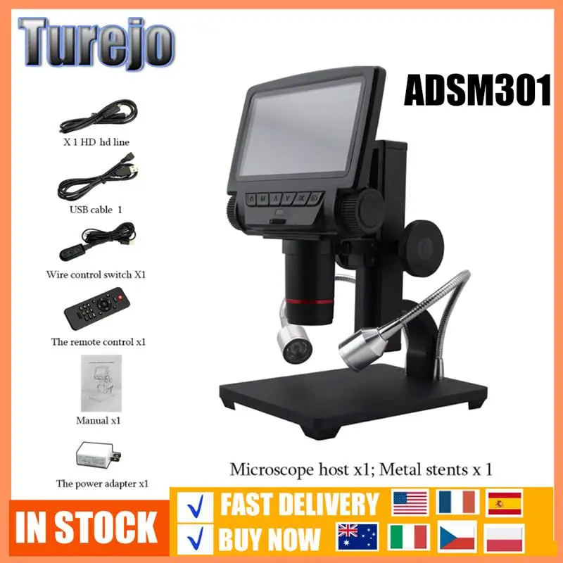 USB Digital Microscope Andonstar ADSM301 1080P HDMI/AV Long Object Distance Video Microscope For PCB Soldering Phone Repair
USB Digital Microscope Andonstar ADSM301 1080P HDMI/AV Long Object Distance Video Microscope For PCB Soldering Phone Repair