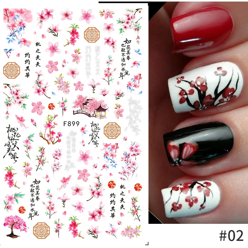 1PCS Retro Ink Lotus Plum Blossom Nail Art Sticker Nail Slider Color Rose Peony 3D Sticker Nail Art Jewelry Nail Parts
1PCS Retro Ink Lotus Plum Blossom Nail Art Sticker Nail Slider Color Rose Peony 3D Sticker Nail Art Jewelry Nail Parts