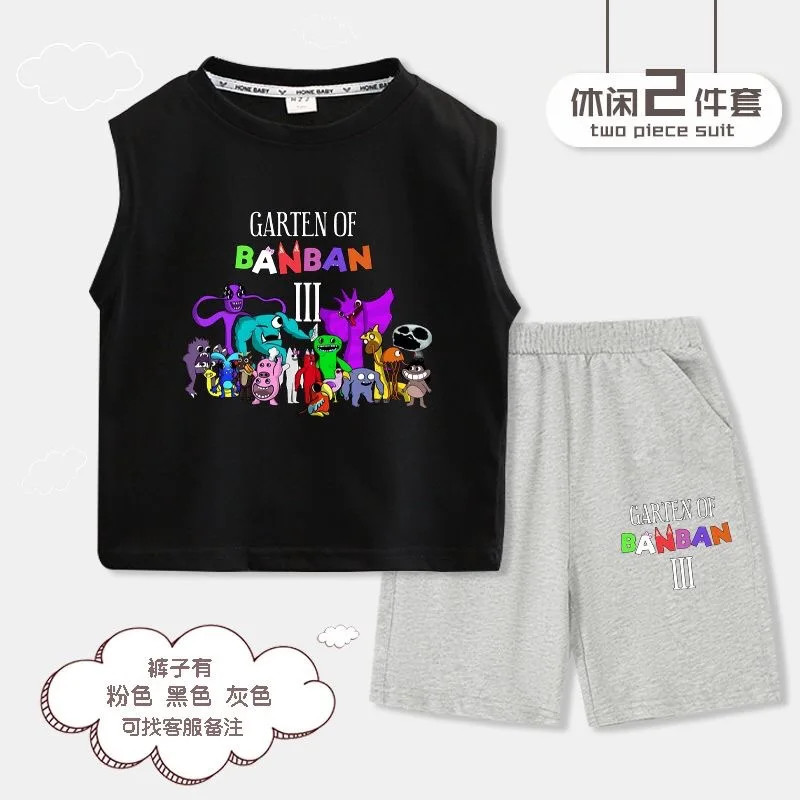 Garten of Banban Summer Class Garden Clothes for Children New Boys Vest T-shirt Shorts Two-piece Set Girls Short-sleeved Suit
Garten of Banban Summer Class Garden Clothes for Children New Boys Vest T-shirt Shorts Two-piece Set Girls Short-sleeved Suit