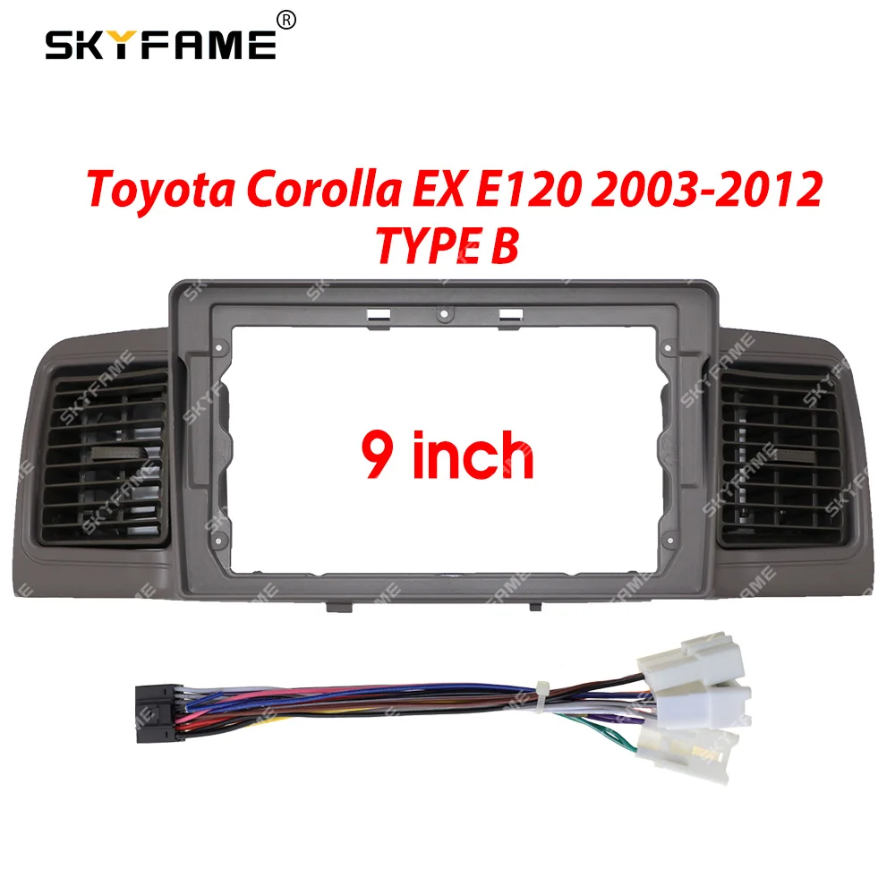 SKYFAME Автомобильная Рамка адаптер для Toyota Corolla Altis EX E120 E130 BYD F3 Android радио приборная панель комплект
SKYFAME Автомобильная Рамка адаптер для Toyota Corolla Altis EX E120 E130 BYD F3 Android радио приборная панель комплект