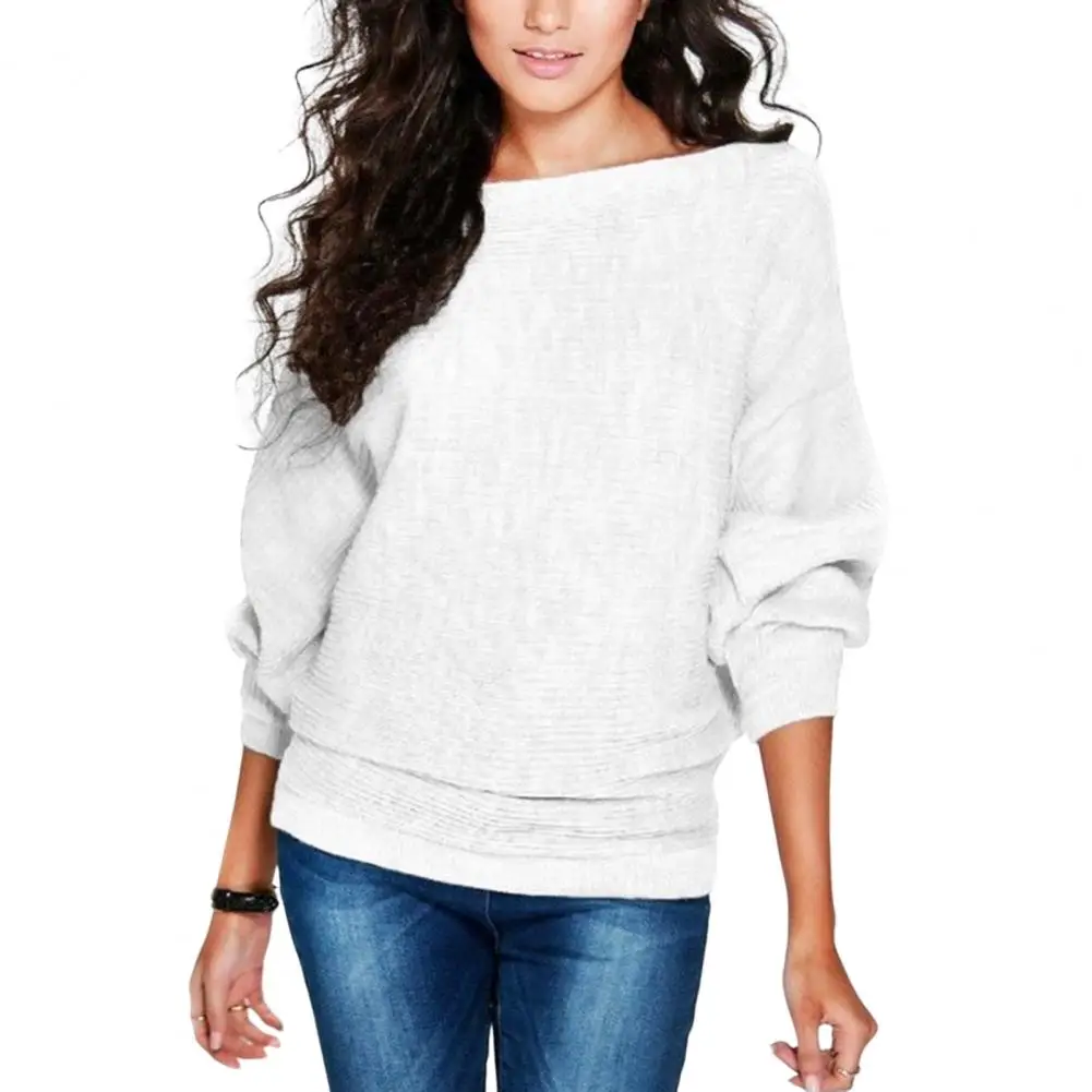 Knitted Pullovers Boat Neck Batwing Long Sleeve Ribbed Women Knitwear Autumn Winter Solid Color Loose Sweater Top Streetwear
Knitted Pullovers Boat Neck Batwing Long Sleeve Ribbed Women Knitwear Autumn Winter Solid Color Loose Sweater Top Streetwear