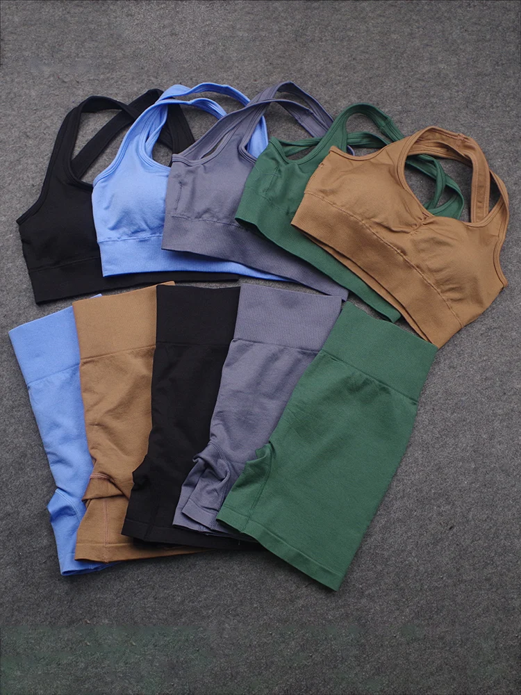Seamless New Yoga Sets Girl Gym Sportwear Sexy Strap Bra Running Athletic Outfit Slim Stretch Suits Cycling Exercise Tracksuit
Seamless New Yoga Sets Girl Gym Sportwear Sexy Strap Bra Running Athletic Outfit Slim Stretch Suits Cycling Exercise Tracksuit