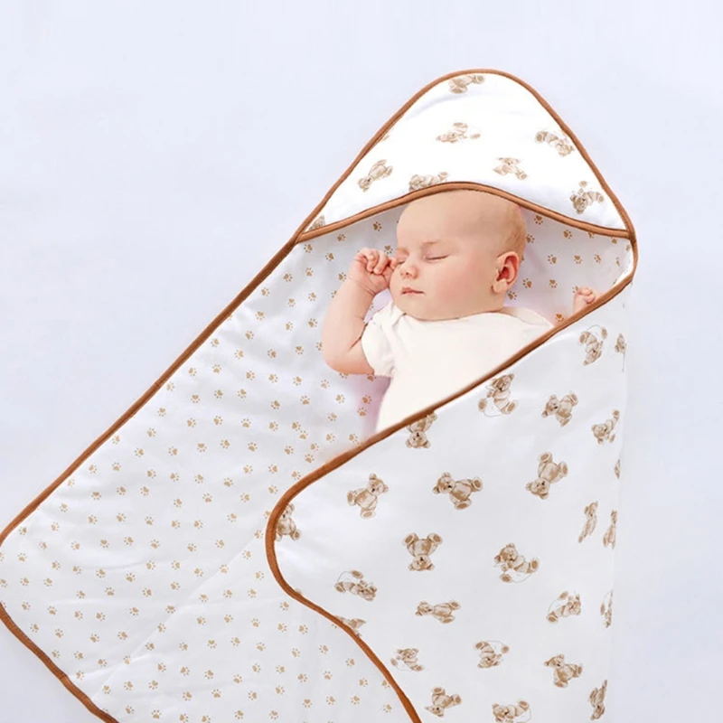 

Baby Receiving Blanket Autumn Envelope Sleeping Bag Newborn Soft Cotton Winter Warm Swaddle Wrap Bath Towel Infant Stroller