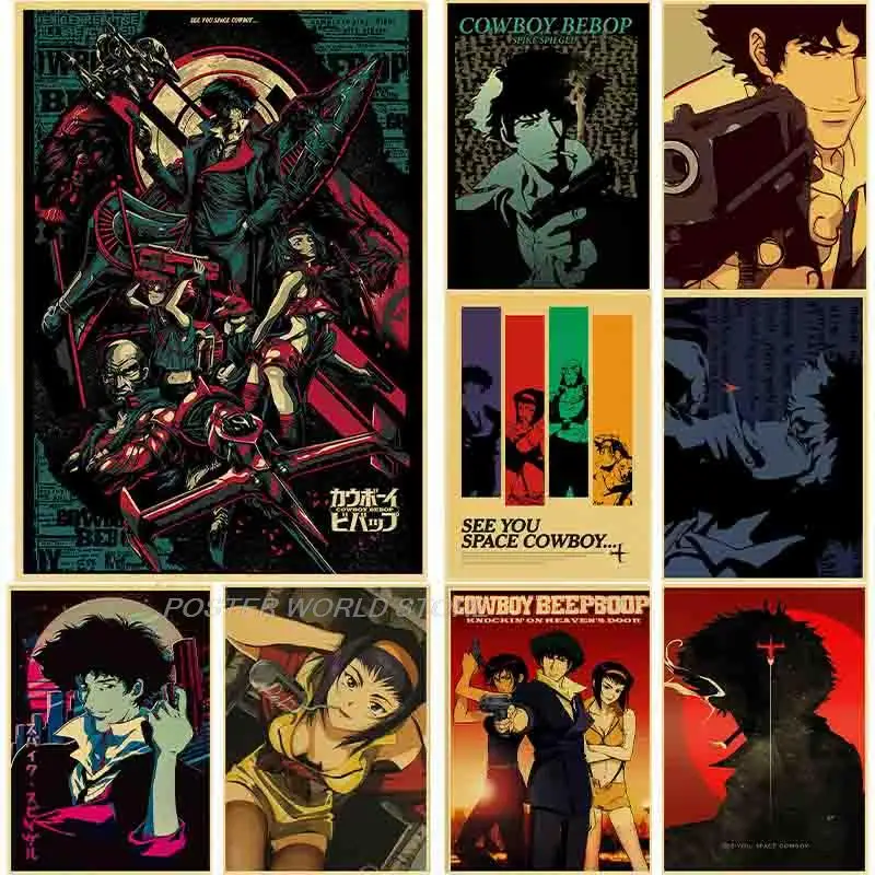 New!Cowboy Bebop Poster Decor For Home Retro Posters Wall Anime Room Wall Pictur Kraft Paper Retro Art Bar Gift POSTER
New!Cowboy Bebop Poster Decor For Home Retro Posters Wall Anime Room Wall Pictur Kraft Paper Retro Art Bar Gift POSTER