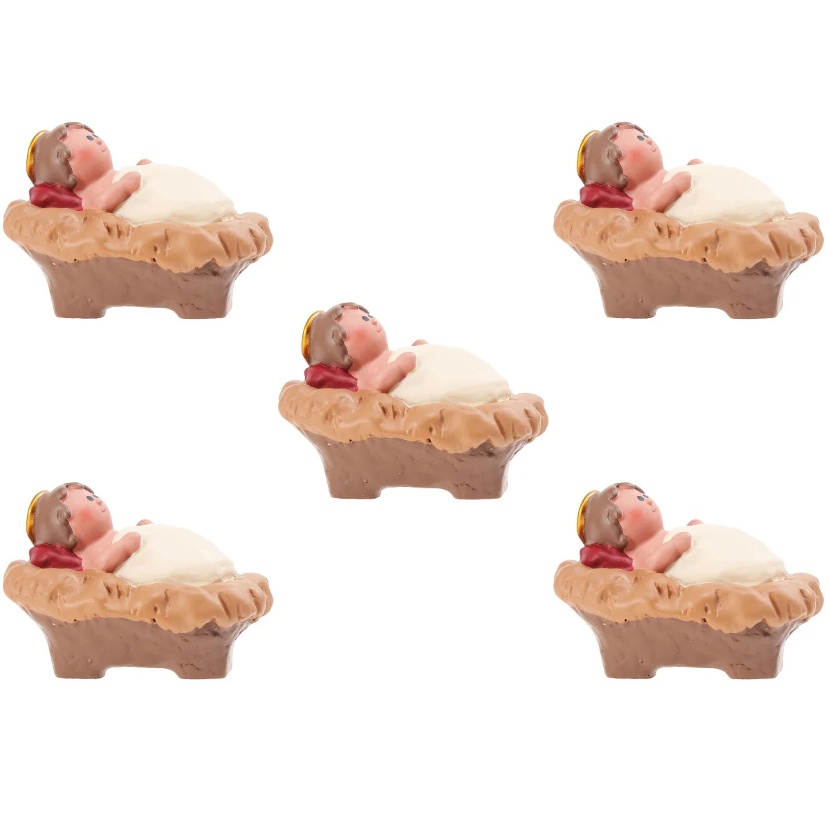5pcs Resin Ornament Craft Baby St. Jesus Adornment Church Decoration Religious Adornment
5pcs Resin Ornament Craft Baby St. Jesus Adornment Church Decoration Religious Adornment