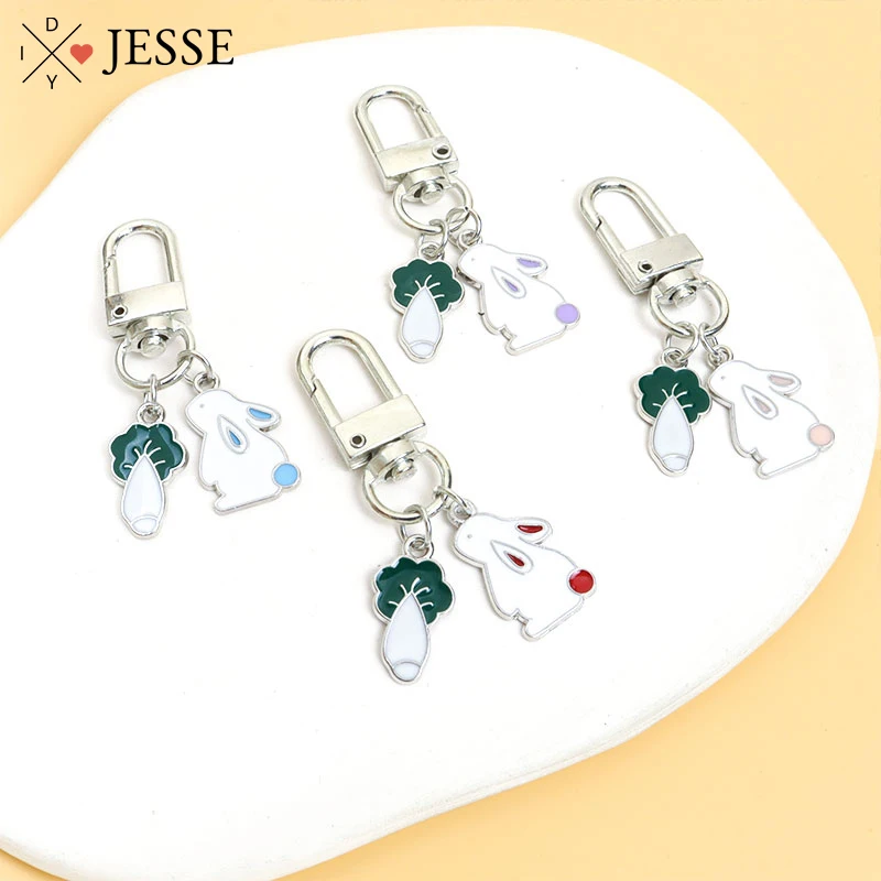 Cute Bunny Cabbage Enamel Keychain Cartoon Rabbit Green Vegetable Keyring For Women Girl Earphone Case Bag Car KeyHolder Jewelry
Cute Bunny Cabbage Enamel Keychain Cartoon Rabbit Green Vegetable Keyring For Women Girl Earphone Case Bag Car KeyHolder Jewelry