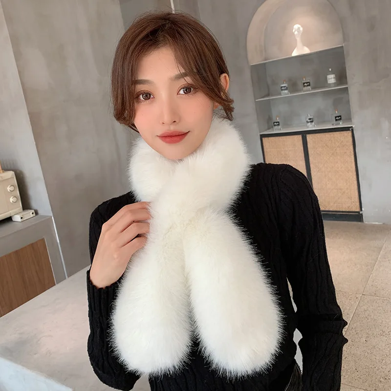 Women's Plush Scarf Imitation Fox Fur Warm Thick Fur Scarf 2022 Winter Ladies Accessories Fashion Girly Style Shawl
Women's Plush Scarf Imitation Fox Fur Warm Thick Fur Scarf 2022 Winter Ladies Accessories Fashion Girly Style Shawl