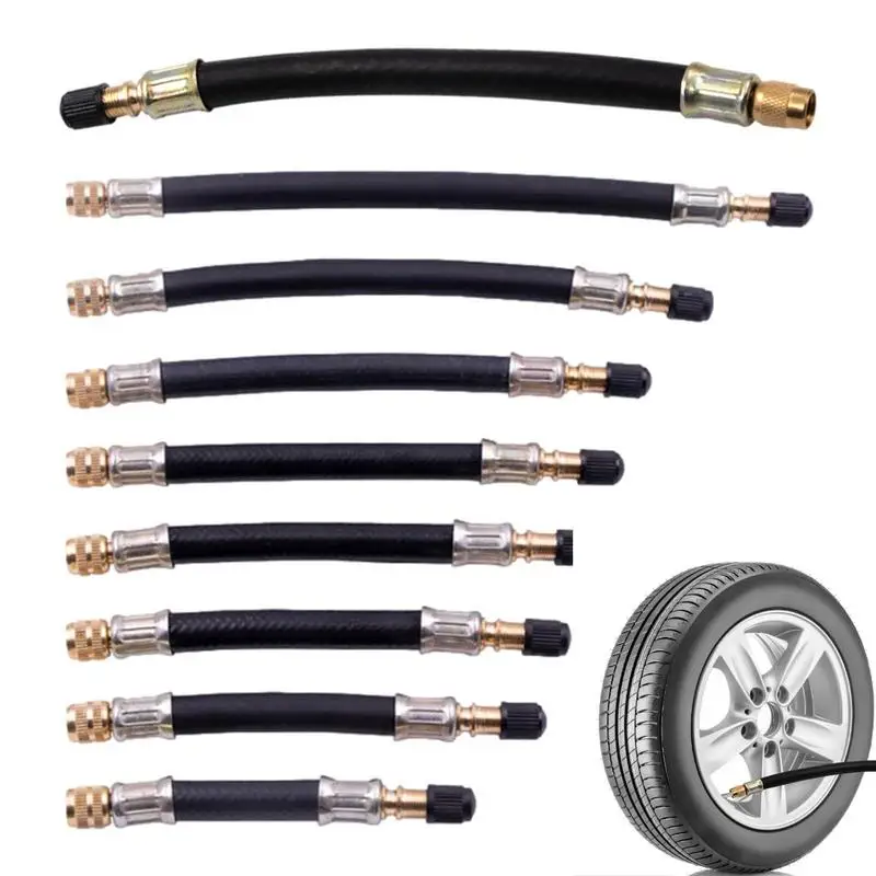 Tire Air Valves Extender Flexible Tyre Valves Extension Adaptor Long Valves Extender Pipe Rubber Copper Leakproof For Scooters
Tire Air Valves Extender Flexible Tyre Valves Extension Adaptor Long Valves Extender Pipe Rubber Copper Leakproof For Scooters