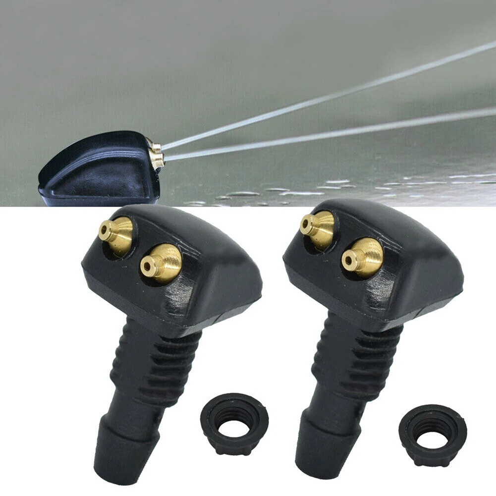 2Pcs Car Windshield Wiper Washer Spray Nozzle Dual Holes Windshield Washer Nozzle Wiper Water Spray Jet Fits Most Car Models
2Pcs Car Windshield Wiper Washer Spray Nozzle Dual Holes Windshield Washer Nozzle Wiper Water Spray Jet Fits Most Car Models