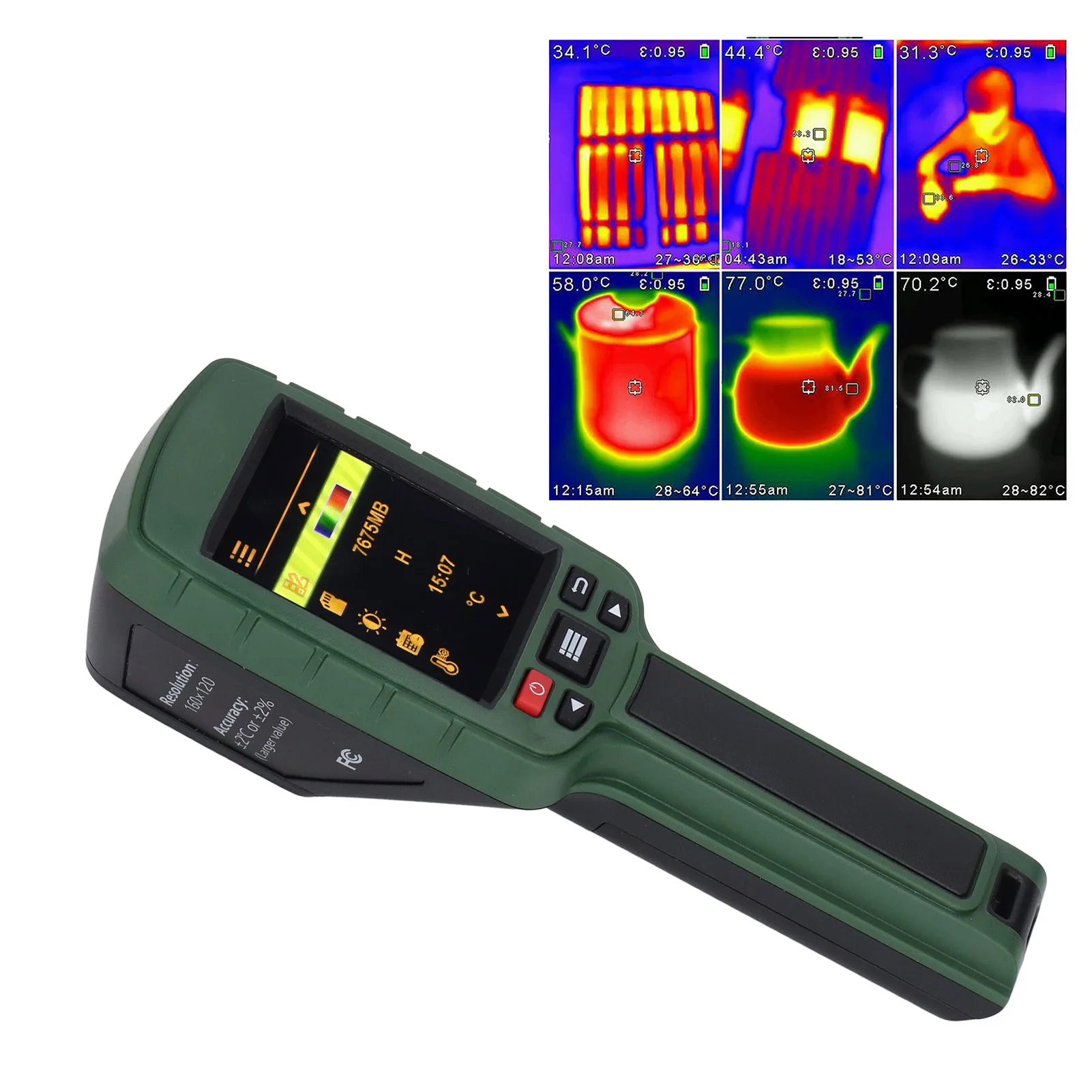 Infrared Imaging Camera 160x120 Resolution Handheld Thermal Camera with Video Recording for Motor Fault Detection Thermal Camera
Infrared Imaging Camera 160x120 Resolution Handheld Thermal Camera with Video Recording for Motor Fault Detection Thermal Camera