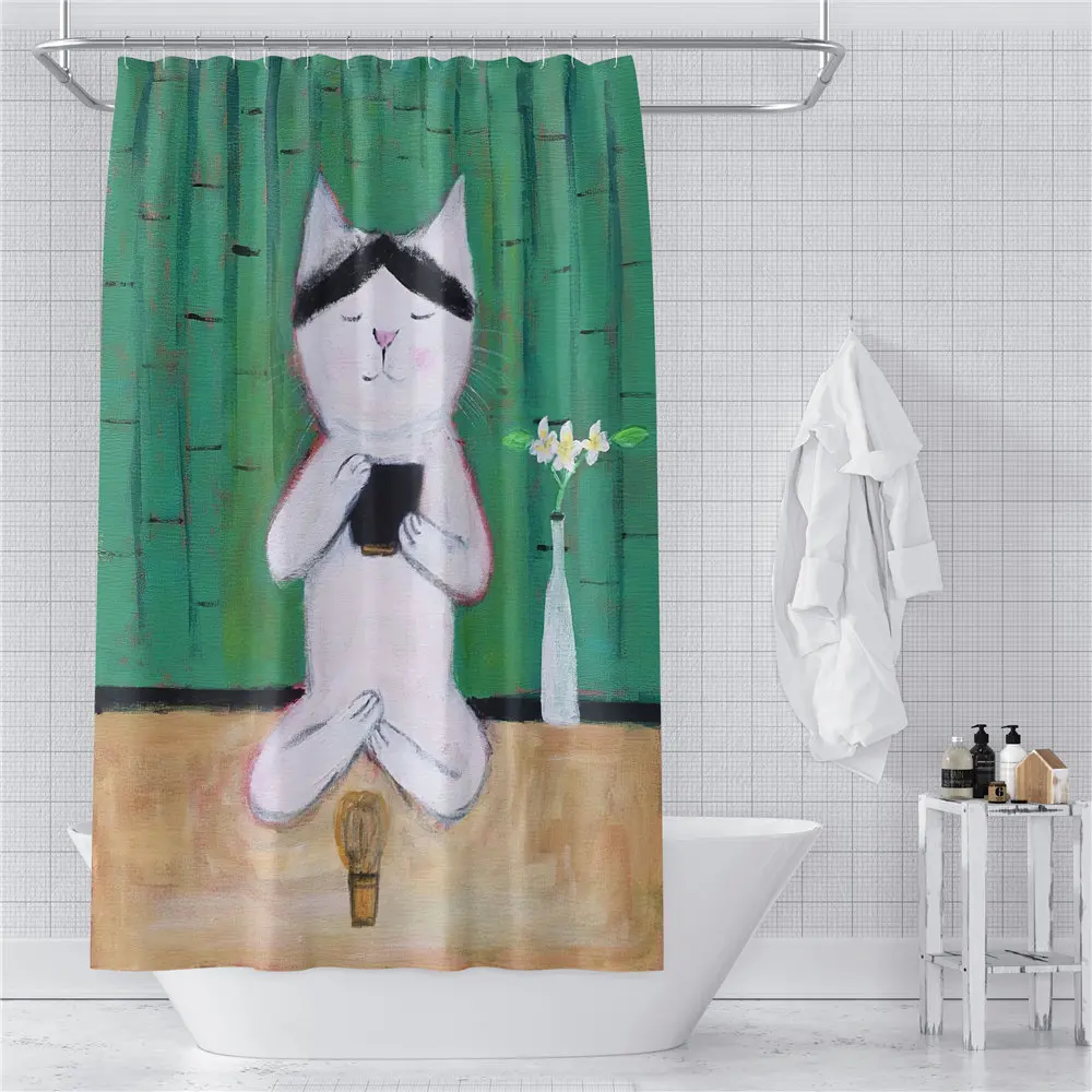 Custom Make Fun Cats Playing Guitar Shower Curtains Hooks Bathroom Waterproof Bath Room Home Decor Decoration 3D Print 211201-20
Custom Make Fun Cats Playing Guitar Shower Curtains Hooks Bathroom Waterproof Bath Room Home Decor Decoration 3D Print 211201-20