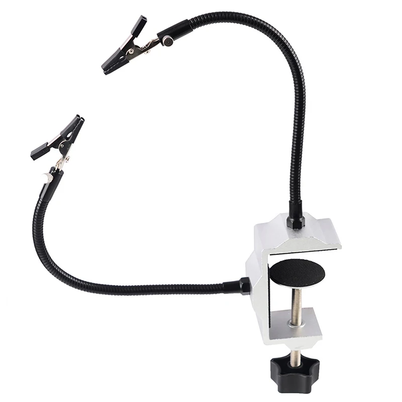 1 компл. Настольная Зажимная простая паяльная станция с 2 гибкими руками держатель для паяльника печатные платы фиксированные инструменты д...