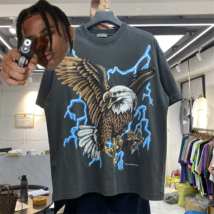 RHUDE T-shirt 2023ss Men Women Top Version Vintage Eagle Lightning T Shirt Rhude Tee Tops Short Sleeve
RHUDE T-shirt 2023ss Men Women Top Version Vintage Eagle Lightning T Shirt Rhude Tee Tops Short Sleeve