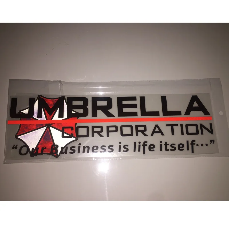 Наклейка на кузов автомобиля Umbrella Corporation, декоративная наклейка, наклейки для автомобиля, 68*15 см, цветная наклейка для автомобиля 
Наклейка на кузов автомобиля Umbrella Corporation, декоративная наклейка, наклейки для автомобиля, 68*15 см, цветная наклейка для автомобиля
