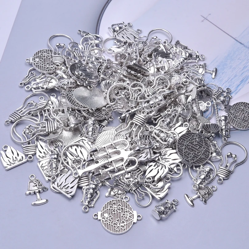 10pcs Kerosene Lamp Light Bulb Charms Lantern Table Lamp Flame Pendants Antique Silver Color Charms For Necklace Jewelry Making
10pcs Kerosene Lamp Light Bulb Charms Lantern Table Lamp Flame Pendants Antique Silver Color Charms For Necklace Jewelry Making