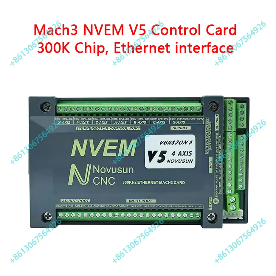 NVEM V5-контроллер движения 300 кГц фрезерный станок с ЧПУ 3/4/5/6 оси Mach3 интерфейс Ethernet