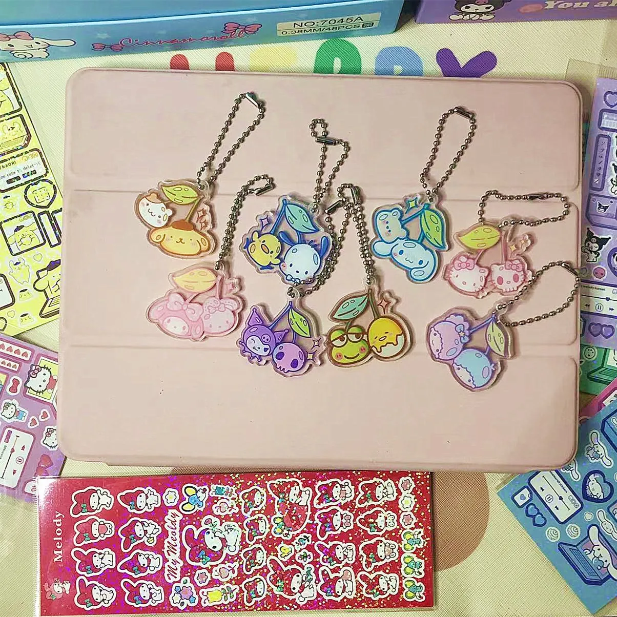 Sanrio Kawaii Anime Character HelloKitty Kuromi Mymelody Cinnamoroll Pompom Purin Cherry Phone Keychain Couple Bag Pendant
Sanrio Kawaii Anime Character HelloKitty Kuromi Mymelody Cinnamoroll Pompom Purin Cherry Phone Keychain Couple Bag Pendant