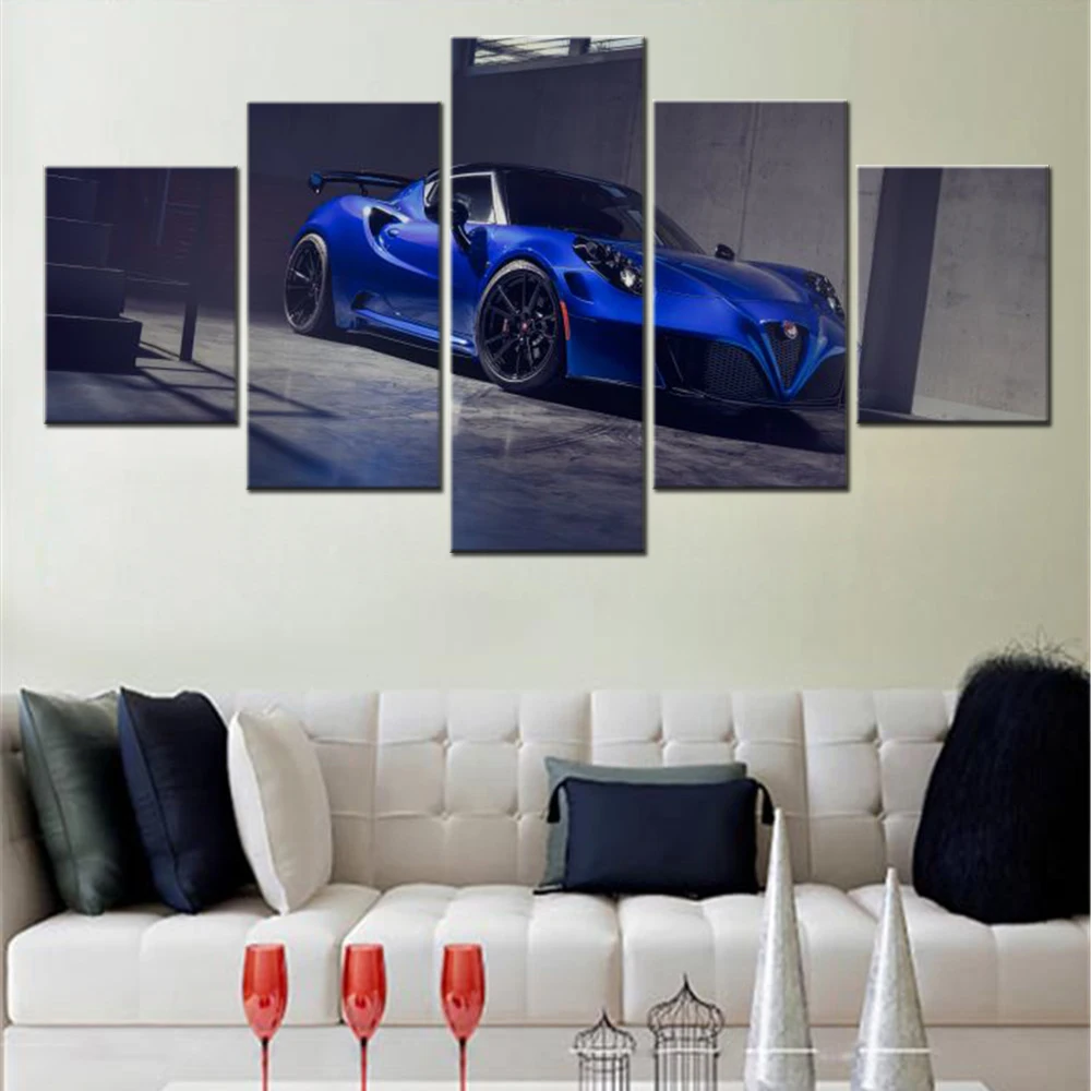 5 Pieces Wall Art Canvas Cars Poster Alfa Romeo 4C by Pogea Racing Home Decor Wallpaper Painting Living Room Picture Print Mural 
5 Pieces Wall Art Canvas Cars Poster Alfa Romeo 4C by Pogea Racing Home Decor Wallpaper Painting Living Room Picture Print Mural
