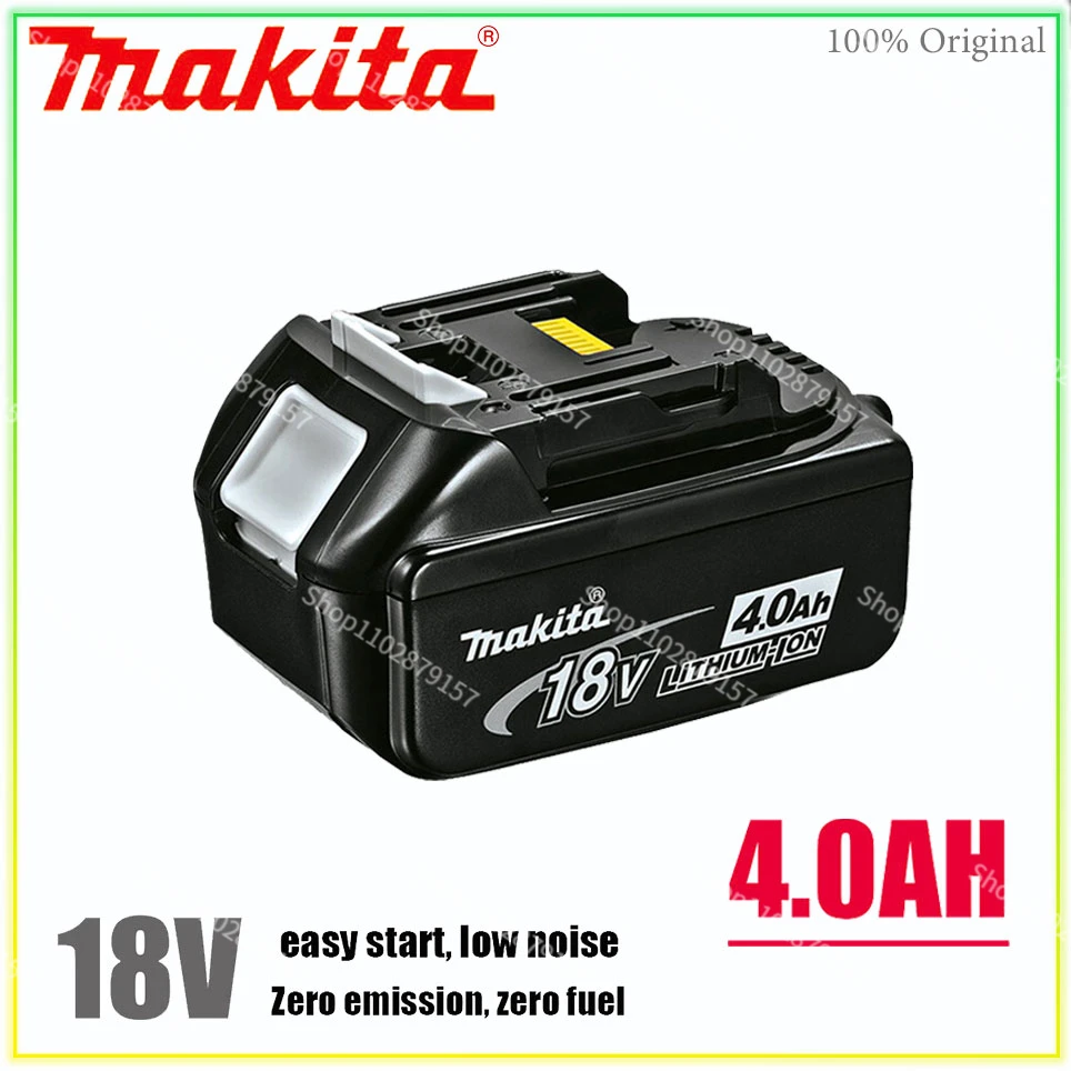 Makita 100% original 18V Makita 4000mAh lithium-ion rechargeable power tool 18V replacement battery BL1860 BL1830 BL1850 BL1860B
Makita 100% original 18V Makita 4000mAh lithium-ion rechargeable power tool 18V replacement battery BL1860 BL1830 BL1850 BL1860B