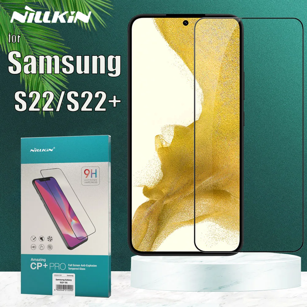 Nillkin Tempered Glass for Samsung Galaxy S22 Plus Glass Screen Protector 2.5D Full Coverage Safety Protective Glass on S22+
Nillkin Tempered Glass for Samsung Galaxy S22 Plus Glass Screen Protector 2.5D Full Coverage Safety Protective Glass on S22+