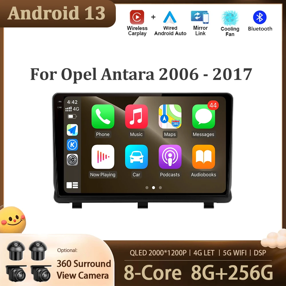 For Opel Antara 2006 - 2017 Android 13 Auto Radio Car Multimedia Player Navigation Screen DSP GPS WIFI BT Carplay No 2din 2 din
For Opel Antara 2006 - 2017 Android 13 Auto Radio Car Multimedia Player Navigation Screen DSP GPS WIFI BT Carplay No 2din 2 din