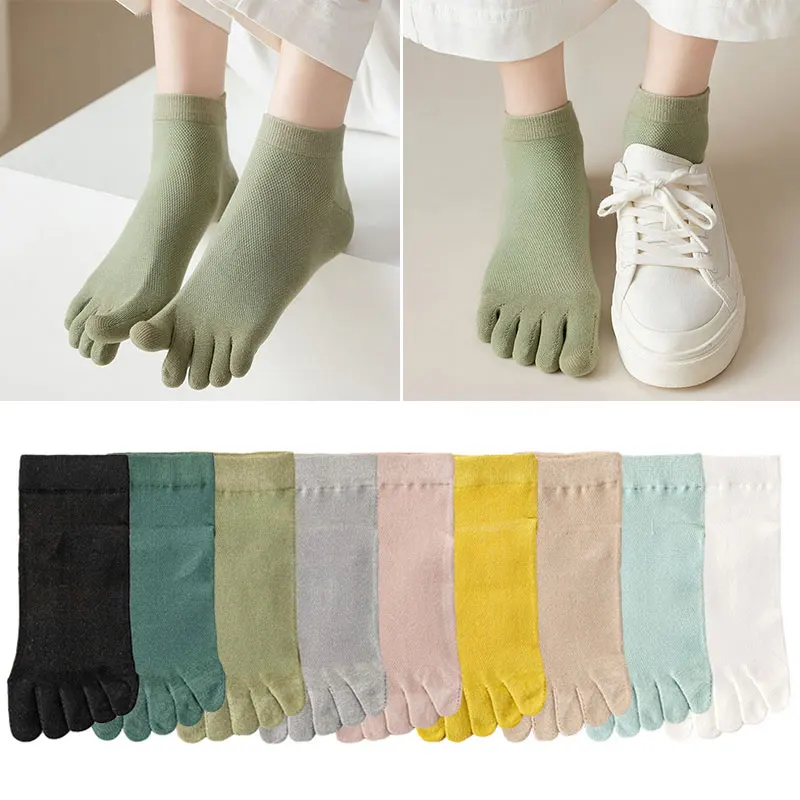 Socks Women Cotton Five Finger Solid Color Toe Socks With 5 Toe Short Deodorant Toe Socks With Fingers Soks Woman Invisible Sock
Socks Women Cotton Five Finger Solid Color Toe Socks With 5 Toe Short Deodorant Toe Socks With Fingers Soks Woman Invisible Sock