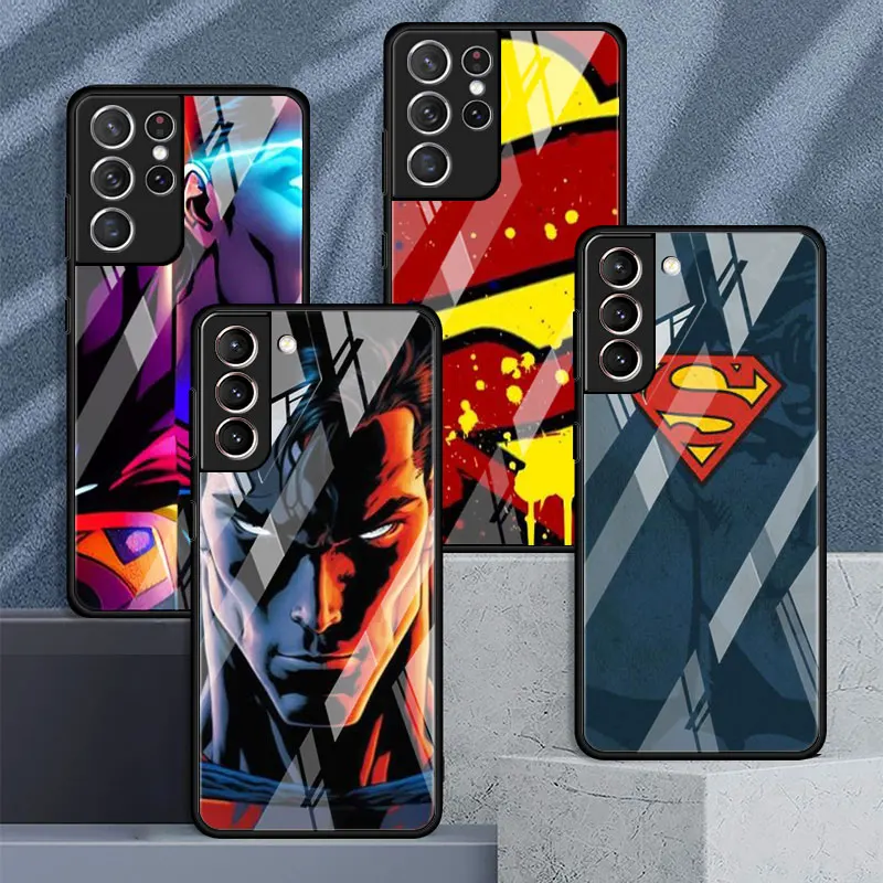 Super Man Glass Case For Samsung Galaxy S23 S22 S20 FE S21 Plus Phone Cover S10 5G S9 Note 20 Ultra 10 Lite Shell
Super Man Glass Case For Samsung Galaxy S23 S22 S20 FE S21 Plus Phone Cover S10 5G S9 Note 20 Ultra 10 Lite Shell