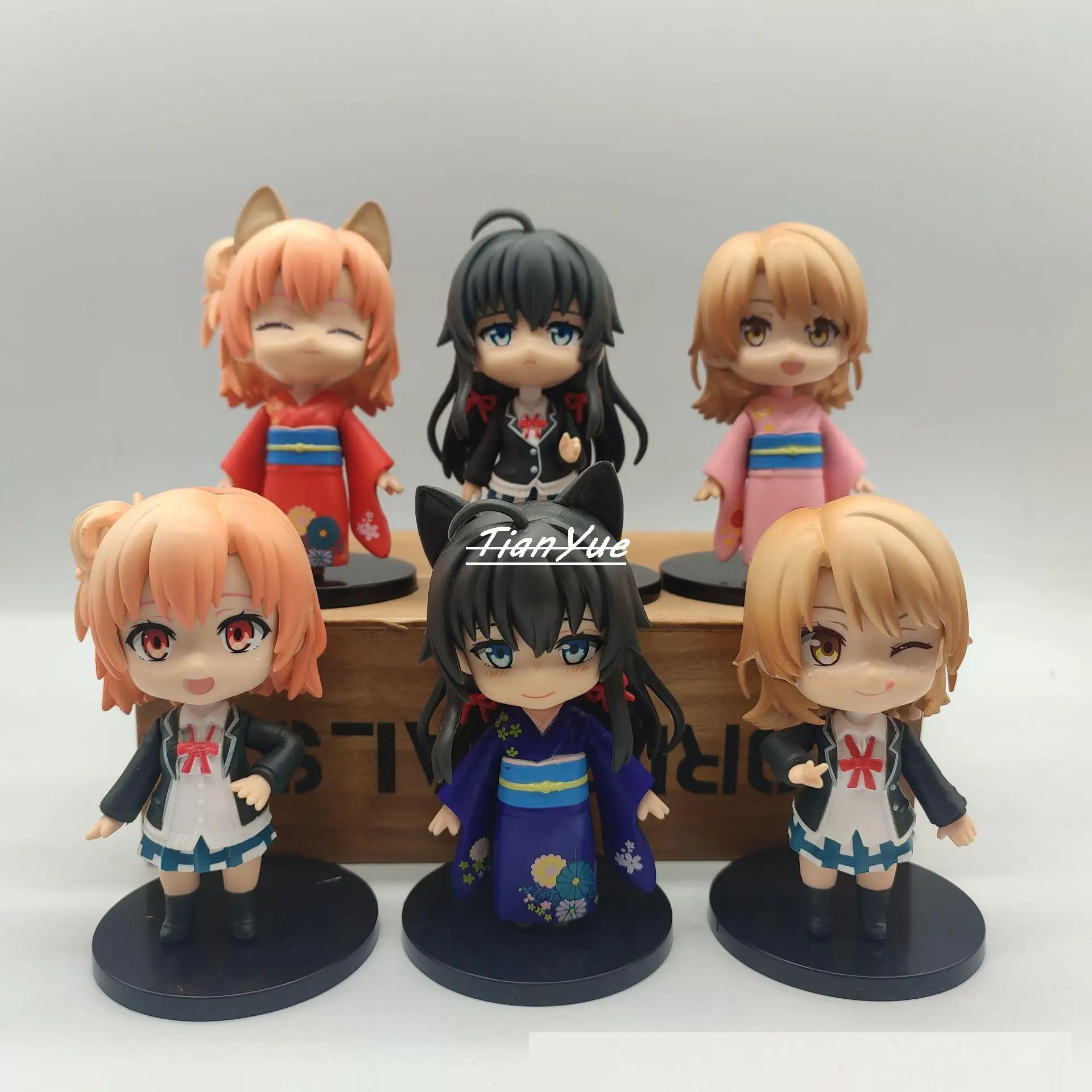 Anime My Teen Romantic Comedy Yukinoshita Yukino and Yuigahama Yui 6pcs/set PVC Action Figure Doll Decoration 9cm
Anime My Teen Romantic Comedy Yukinoshita Yukino and Yuigahama Yui 6pcs/set PVC Action Figure Doll Decoration 9cm