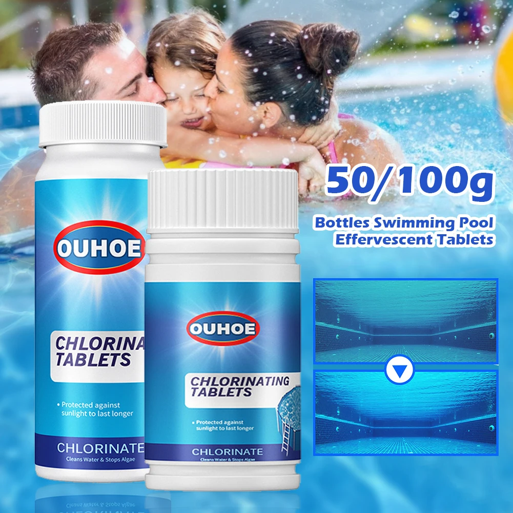 50/100g Swimming Pool Cleaning Effervescent Chlorine Tablets Multi-purpose Removal Of Stains Tablets Household Cleaning Chemical
50/100g Swimming Pool Cleaning Effervescent Chlorine Tablets Multi-purpose Removal Of Stains Tablets Household Cleaning Chemical