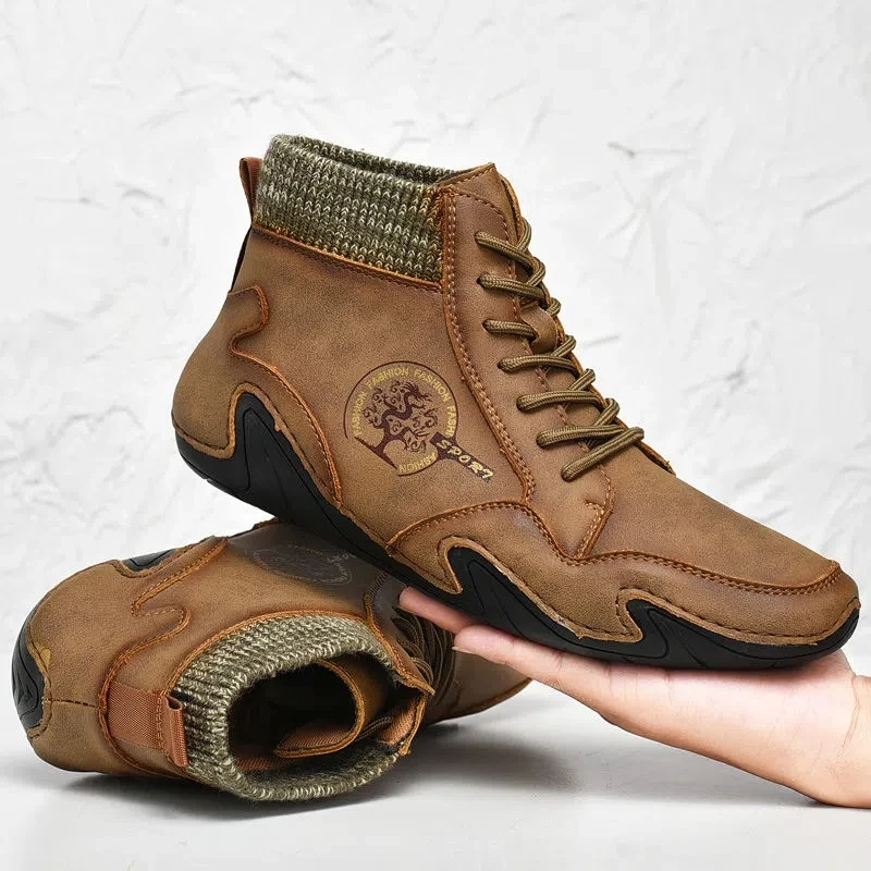 Climb Ankle boots men autumn British boots men's casual sneakers warm plush winter waterproof plus size 38-48 booties
Climb Ankle boots men autumn British boots men's casual sneakers warm plush winter waterproof plus size 38-48 booties