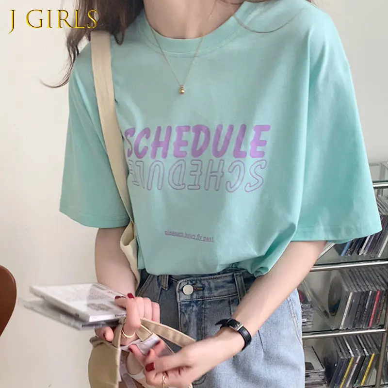 Short Sleeve T-shirts Women Letter Korean Style Simple 4 Colors Loose Couple Teens All-match Hot Sale Leisure Summer Soft Unisex
Short Sleeve T-shirts Women Letter Korean Style Simple 4 Colors Loose Couple Teens All-match Hot Sale Leisure Summer Soft Unisex