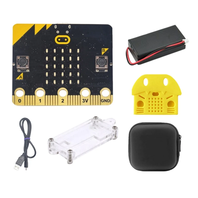 Набор для начинающих BBC Microbit Go, программируемая обучающая доска «сделай сам» с защитным чехлом и сумкой для хранения
Набор для начинающих BBC Microbit Go, программируемая обучающая доска «сделай сам» с защитным чехлом и сумкой для хранения