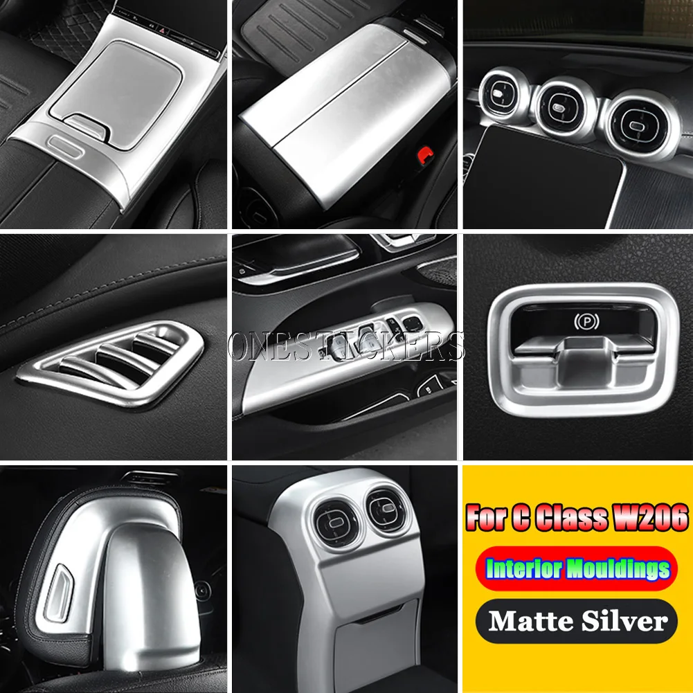 For Mercedes Benz C Class W206 C200 C220 C260 C300 2022+ Matte Silver Car Center Console Gear Seat Headrest Full Kit Accessories
For Mercedes Benz C Class W206 C200 C220 C260 C300 2022+ Matte Silver Car Center Console Gear Seat Headrest Full Kit Accessories