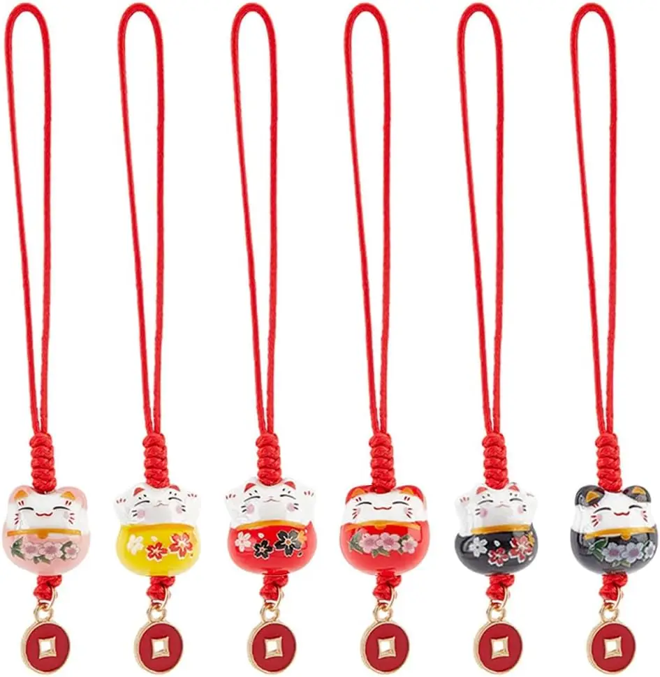 7 шт., керамические брелоки Lucky Cat
7 шт., керамические брелоки Lucky Cat