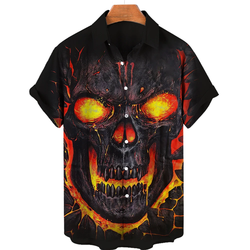 Men's Horror Skull Shirt 3D Printed Street Trend Short Sleeve Shirt Summer Men's Loose Quick Dry Shirt Oversized Clothing 6XL
Men's Horror Skull Shirt 3D Printed Street Trend Short Sleeve Shirt Summer Men's Loose Quick Dry Shirt Oversized Clothing 6XL