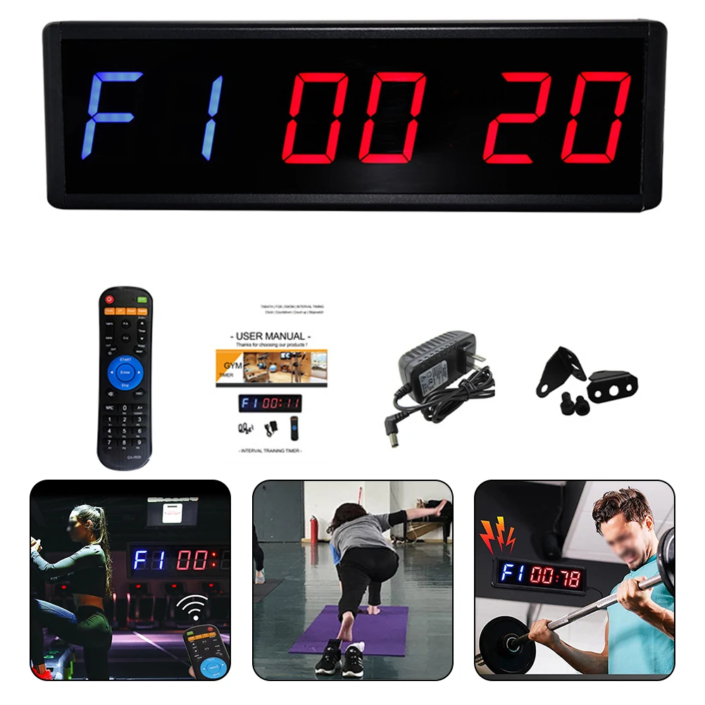 Portable Sports Timer Fitness Timer Interval Timers For Gym Yoga Weight Room With Power Adapter Remote Control Hooks Nails
Portable Sports Timer Fitness Timer Interval Timers For Gym Yoga Weight Room With Power Adapter Remote Control Hooks Nails