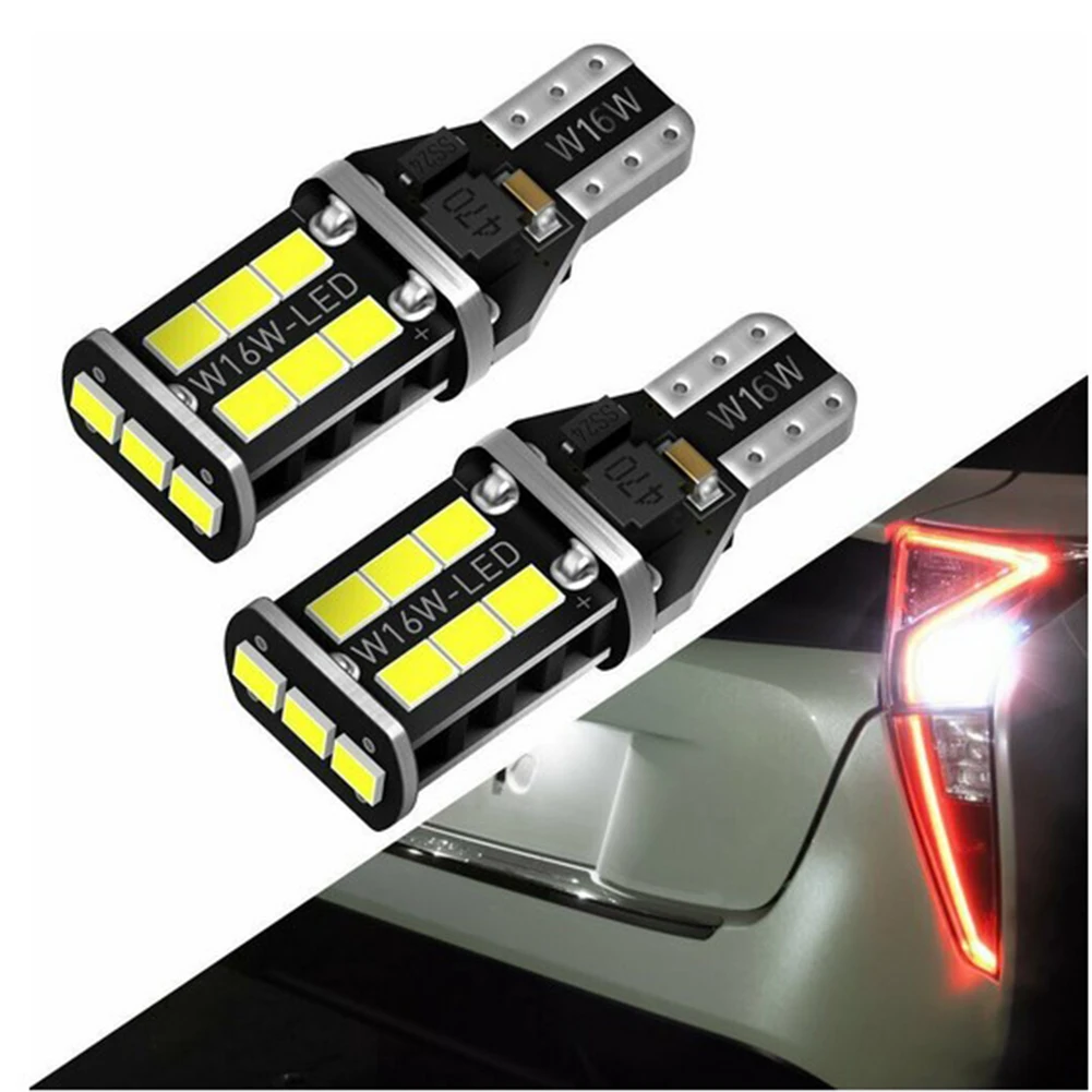 Car LED Reverse Light Brake Light T15 2835 15SMD Canbus W16W Super Bright 6K Signal Lights High Quality Car Lights Replacement
Car LED Reverse Light Brake Light T15 2835 15SMD Canbus W16W Super Bright 6K Signal Lights High Quality Car Lights Replacement