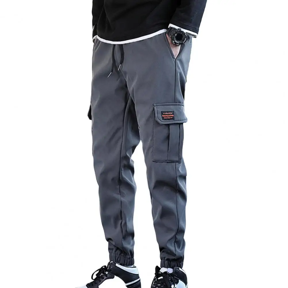 Stylish Men Sweatpants Male Men Pants Plush Lining Lace-up Ankle Tied Trousers Cold Proof
Stylish Men Sweatpants Male Men Pants Plush Lining Lace-up Ankle Tied Trousers Cold Proof