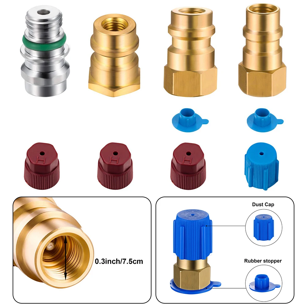 A/C R-12 To R-134a Retrofit Conversion Adapter Fitting 7/16 3/8 Low/High Side Retrofit Conversion Adapter Fitting Cap Valve Kit
A/C R-12 To R-134a Retrofit Conversion Adapter Fitting 7/16 3/8 Low/High Side Retrofit Conversion Adapter Fitting Cap Valve Kit