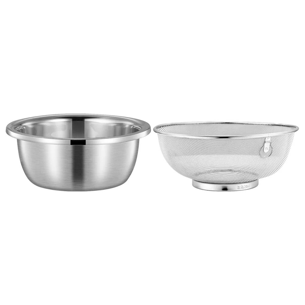Stainless Steel Drain Basket Food Strainer Colander Large Strainers Fine Mesh Water Filters Home Drainer Rice Cleaner
Stainless Steel Drain Basket Food Strainer Colander Large Strainers Fine Mesh Water Filters Home Drainer Rice Cleaner