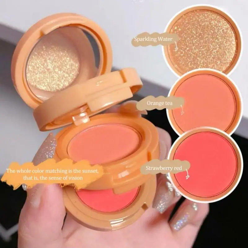 3 In 1 Blush Palette Three-layer Blusher Highlighter Contouring Peach Red Rouge Long Lasting Natural Repair Cosmetic Brightening
3 In 1 Blush Palette Three-layer Blusher Highlighter Contouring Peach Red Rouge Long Lasting Natural Repair Cosmetic Brightening
