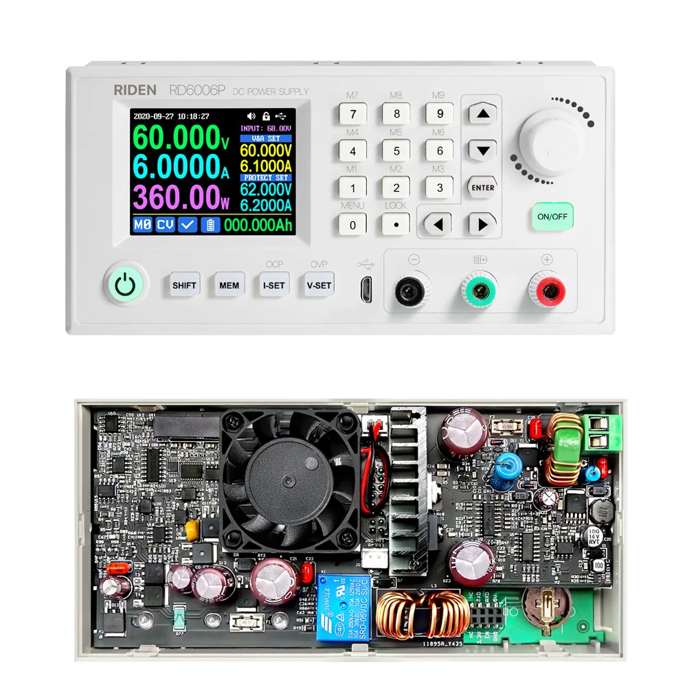 Digital Control Power Supply RD6006 RD6006W USB WiFi Voltage current Step-down bench Power Supply module multimeter 60V 6A
Digital Control Power Supply RD6006 RD6006W USB WiFi Voltage current Step-down bench Power Supply module multimeter 60V 6A